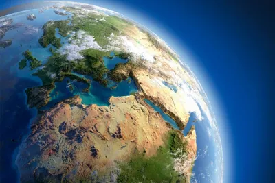 Земной земной шар из космоса Вид планеты Земля с высоким разрешением 3d  реалистичный рисунок рендеринга Элементы этого изображени Иллюстрация штока  - иллюстрации насчитывающей высоко, элементы: 159688621