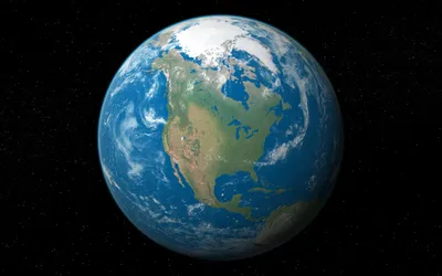 Снимок планеты Земля, снятый из космоса - обои на рабочий стол