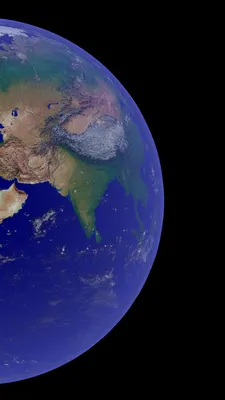 Поверхность планеты земля из космоса - обои на рабочий стол