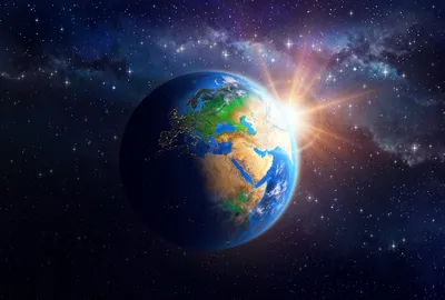 Планета Земля в будущем 4к картинка» — создано в Шедевруме