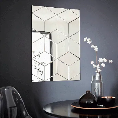 Зеркальные панно на стену с фото – оригинальный декор и функциональный  элемент