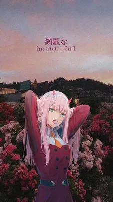 Zero Two (Darling In The FranXX) Phone Wallpapers
