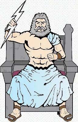Зевс, античный греческий бог Иллюстрация штока - иллюстрации насчитывающей  греческо, наконечников: 107961751