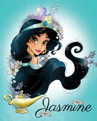 Очень красивый новый арт с принцессой Жасмин и лампой джина - Принцесса  Жасмин - YouLoveIt.ru