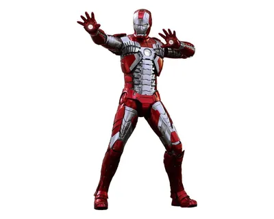 Коллекционная фигурка Hot Toys 1/6 Marvel: Iron Man 2 - Iron Man Mark V  (Хот Тойз Марвел: Железный-человек 2 - Железный-человек Марк 5, 31 см)