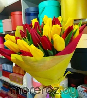 Букет \"Желтые тюльпаны 15 шт\" в салоне «Freesia»