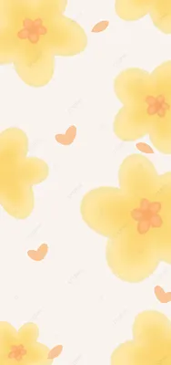 желтые цветочные обои эстетика Фон Обои Изображение для бесплатной загрузки  - Pngtree