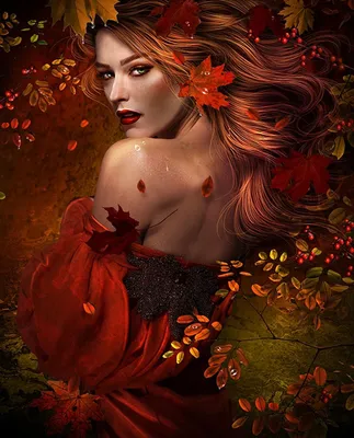 Женщина осени, фотомодель в лесе падения, желтом платье листьев Стоковое  Изображение - изображение насчитывающей художничества, мило: 99355087