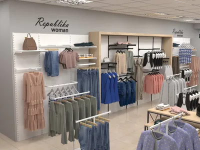Уникальный дизайн магазина женской одежды \"Republica woman\" | Локос