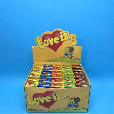 Жевательная резинка Love is, 4,2гр. х20 штук Вишня-лимон / Лав из Ловис  Жвачка из 90-х — купить в интернет-магазине по низкой цене на Яндекс Маркете