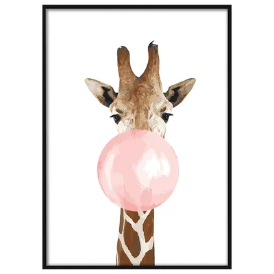 изолированный жираф на белом фоне PNG , жирафа, животное, мультфильм PNG  картинки и пнг PSD рисунок для бесплатной загрузки