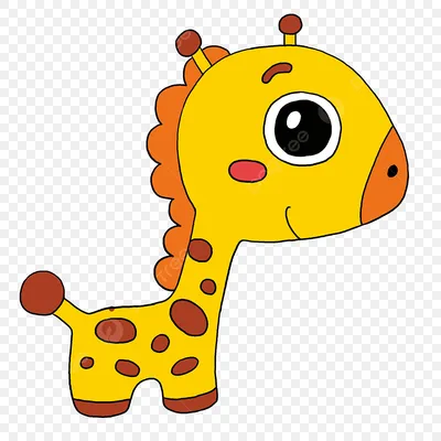 Иллюстрация Осень. Жирафа в стиле детский | Illustrators.ru