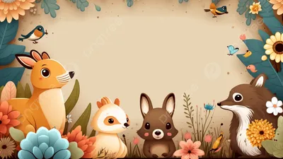 маленькие животные, такие как кошачьи кошки-крысы, и цветы, которые мир 3d  фантастические художественные рисунки-картинки Иллюстрация штока -  иллюстрации насчитывающей рамка, художничества: 273946828