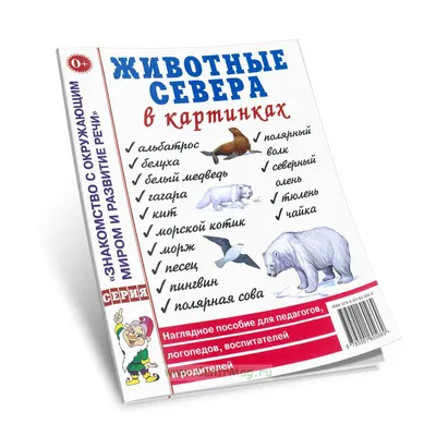 Животные севера (карт. книга 3 разв. с 4 тактил. эл-тами) 120х120мм Умка |  Интернет-магазин детских игрушек KidLand.ru