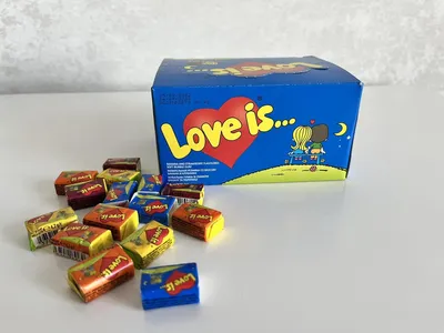 Жвачки Love is в подарочной упаковке Мини - MS-2014 |❤️ Подарки со жвачками  Love is и киндерами anilini.com.ua