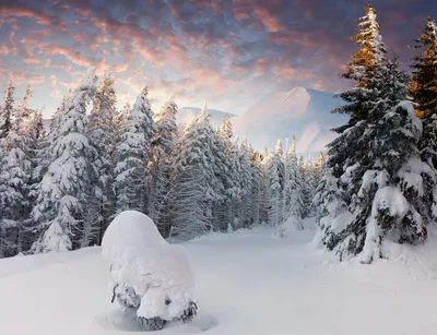 Обои зима, фото снег, гололед, горы, скачать картинки зимняя природа  1366x768