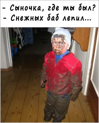 Зима юмор