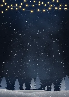 Рождество зимняя ночь снежная сцена фон Обои Изображение для бесплатной  загрузки - Pngtree