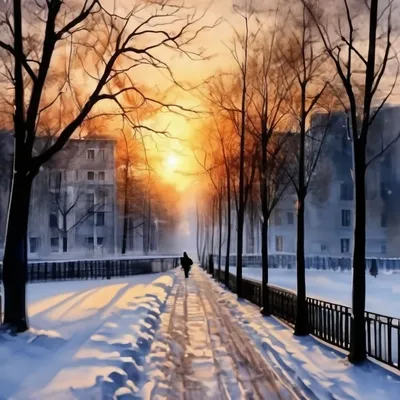 Красивые зимние картинки (часть 2) 🌨 | Волшебный мир иллюстраций | Дзен