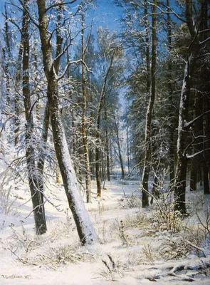 File:Зима в лесу (Иней) (Шишкин).jpg - Wikimedia Commons