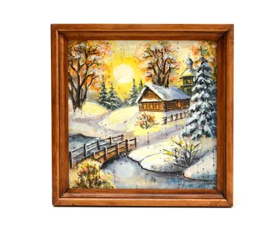 Зимой в лесу FOT689, UkrainArt - печатаные картины, репродукции на холсте на  UkrainArt