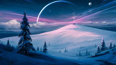 Путь через снежный пейзаж зимней природы. Красивая Snowcovered фон зимы  дерева Стоковое Фото - изображение насчитывающей январь, напольно: 209757596