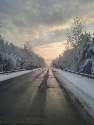 Зимняя дорога | Красивые места, Пейзажи, Эстетика