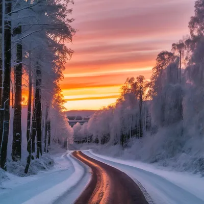 Зимняя дорога - фото автора Колос на сайте Сергиев.ru