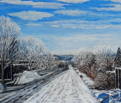 Картина «Зимняя дорога», Алексей Саврасов — описание