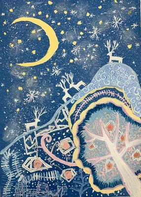 Зимняя фантазия в книге иллюстрация штока. иллюстрации насчитывающей  природа - 156729978