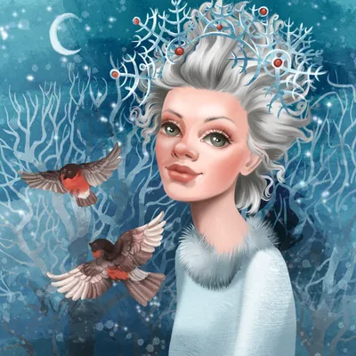 Зимняя фея ❄ красивая сюрреалистичная …» — создано в Шедевруме