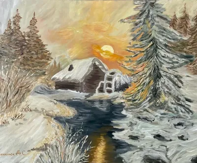 Зимняя сказка - Зима - Повседневная анимация - Анимация - SuperGif