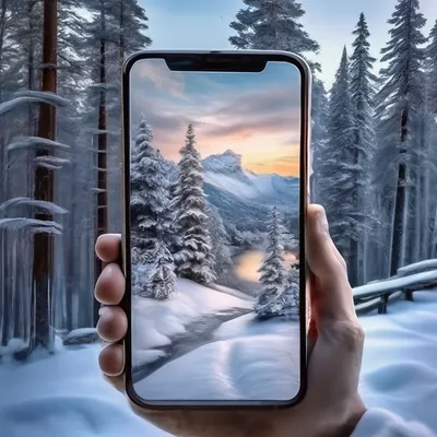 Зимние обои на телефон зима - 60 фото