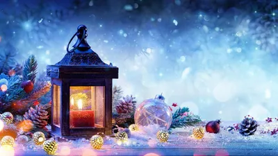 Обои новогоднее настроение, зима, снег, дом, мнеговик на рабочий стол