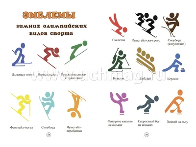 Карточки «Зимние виды спорта» | mamadelkimamadelki