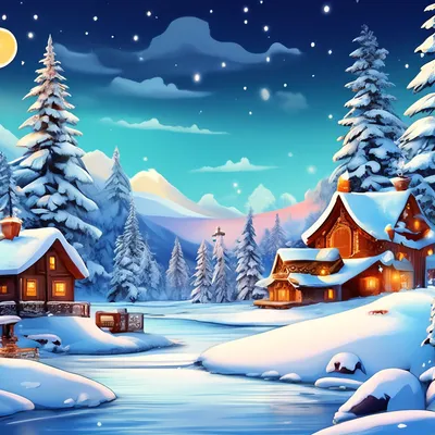 зимний фон со снежинками и деревом, праздничный день, фон, зима фон  картинки и Фото для бесплатной загрузки | Зимние картинки, Пейзажи, Фоновые  изображения