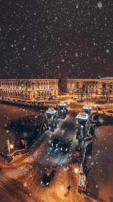 Зимний город🤤 | Winter wallpaper, Wallpaper iphone christmas, Cute  christmas wallpaper