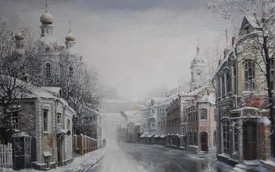 Зимние города дома обои (37 фото) » рисунки для срисовки на Газ-квас.ком