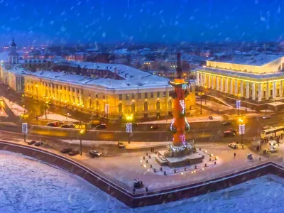 Обои санкт петербург, ленинград, россия, зима, снег, город на рабочий стол