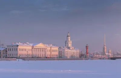 Обои на рабочий стол Зимний Санкт-Петербург, замерзшая Нева,  Петропавловская крепость, обои для рабочего стола, скачать обои, обои  бесплатно