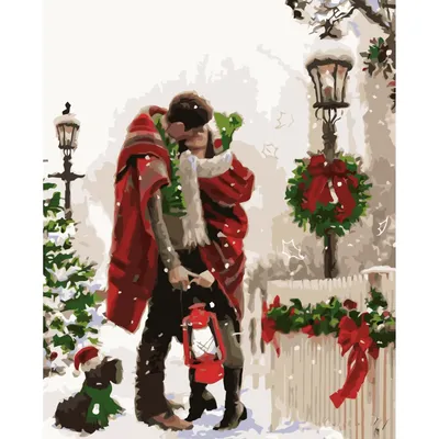Скачать обои зима, снег, деревья, романтика, поцелуй, пара, раздел  настроения в разрешении 2000x1486
