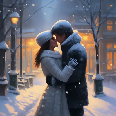 Зимний поцелуй» — создано в Шедевруме
