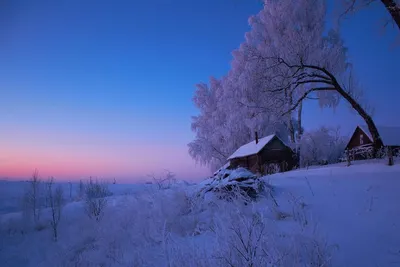 Холодный зимний вечер (57 фото) - 57 фото