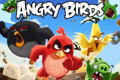 Съедобная Вафельная сахарная картинка на торт Злые птички Angry Birds 006.  Вафельная, Сахарная бумага, Для меренги, Шокотрансферная бумага.