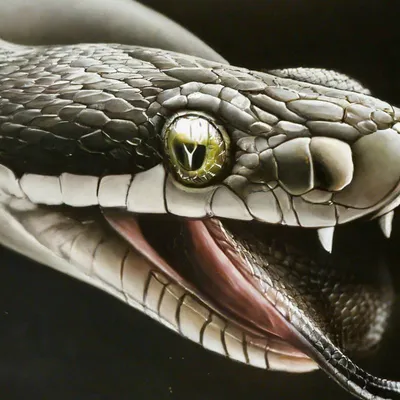 Змея легкий рисунок - 65 фото