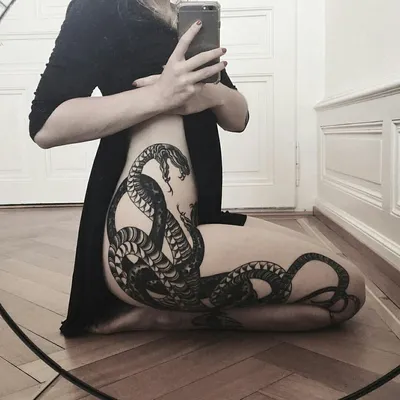 10 шт., водостойкая тату-наклейка «змея вокруг руки» | AliExpress