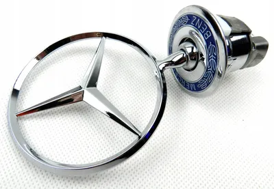 Cъемная эмблема мерседес на капот | Mercedes эмблема на модели 210, 202,  220, 124
