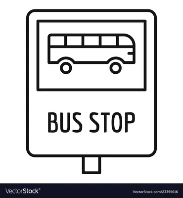 Знак набор для указания автобусной остановки Стоковое Фото - изображение  насчитывающей комплект, стоп: 176479626