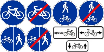 Предписывающий знак 4.5.4 \"пешеходная и велосипедная дорожка с разделением  движения\" купить по низкой цене | ⛔Москва и регионы РФ⚠