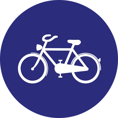 Купить 3нак 4.5.5 Пешеходная и велосипедная дорожка с разделением движения  (велопешеходная дорожка с разделением движения)